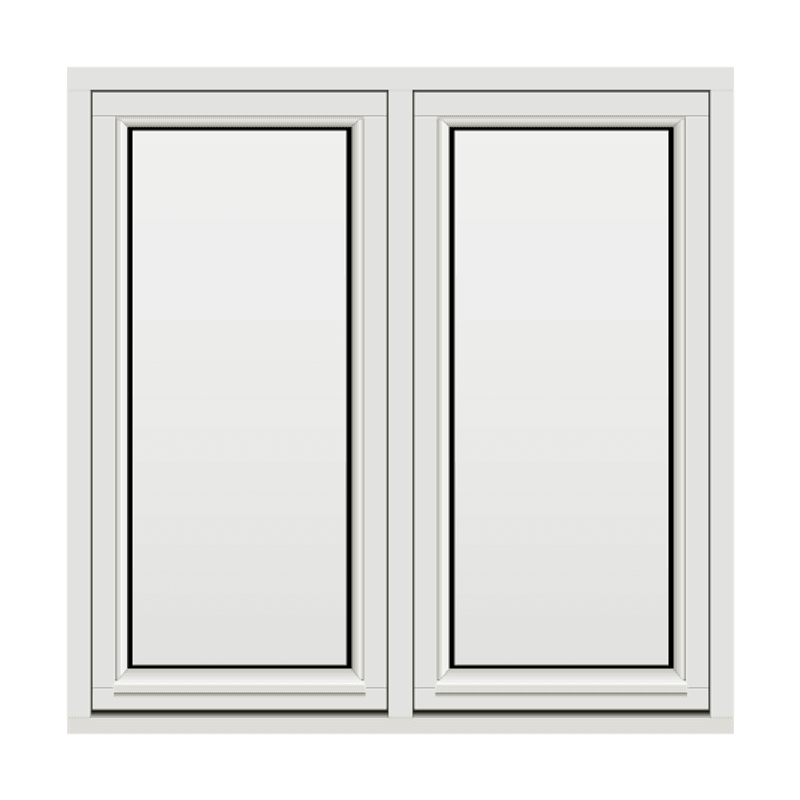 H-vinduet sidesving 2 rams 120x120 (119x119)