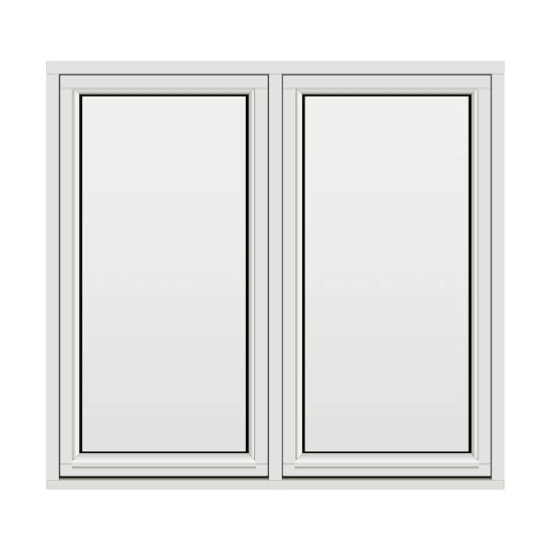 H-vinduet sidesving 2 rams 150x140 (149x139)