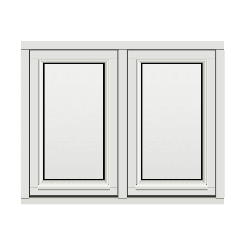 H-vinduet sidesving 2 rams 100x80 (99x79)