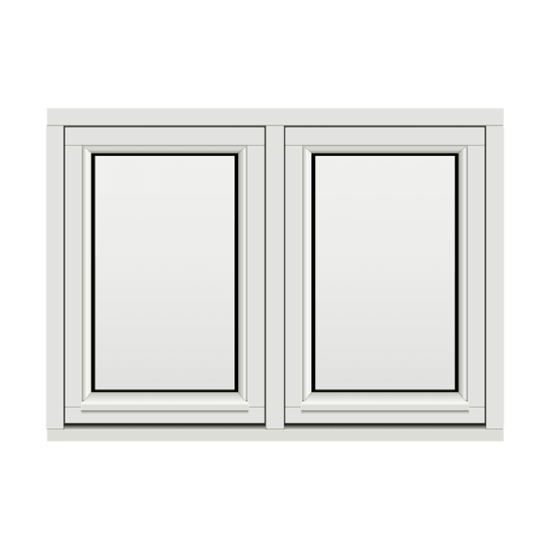 H-vinduet sidesving 2 rams 110x80 (109x79)