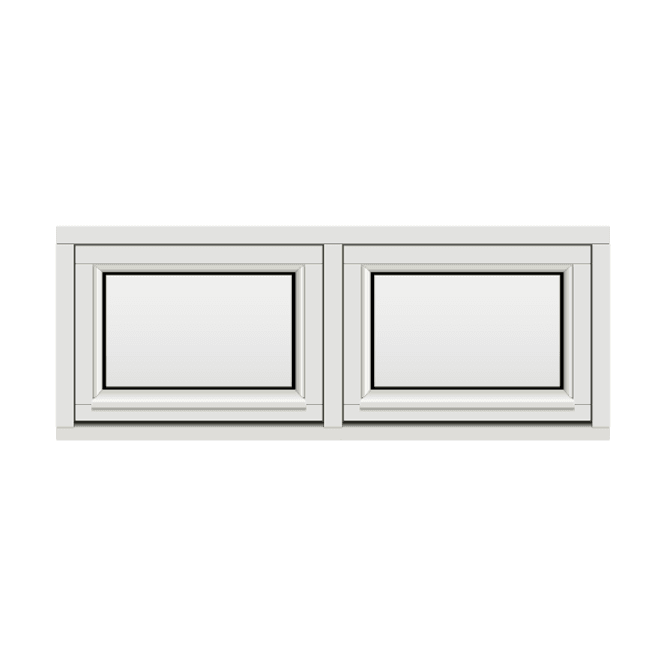 Hovedbilde H-vinduet sidesving 2 rams 130x50 (129x49)