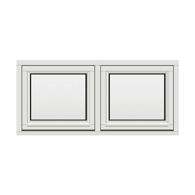 Hovedbilde H-vinduet sidesving 2 rams 130x60 (129x59)