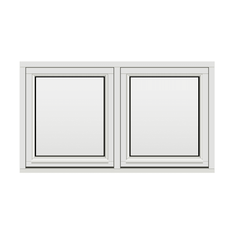 H-vinduet sidesving 2 rams 140x80 (139x79)