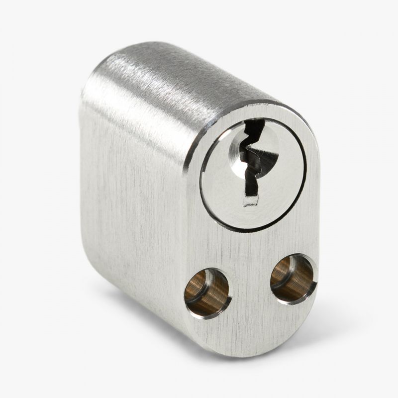 Låsesylinder Innvendig Balkongdør Standard Tre 76/38 Børstet Metall